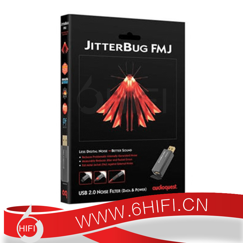AQ 線圣 AudioQuest JitterBug FMJ USB 2.0 噪音過濾器【全新行貨】