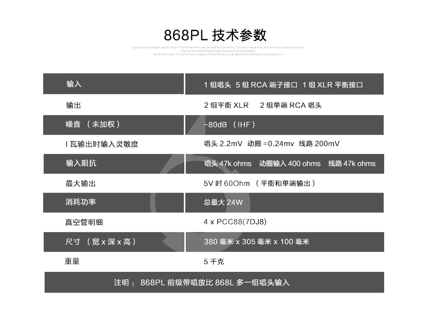 EAR 868PL,EAR真空管前級,EAR功放