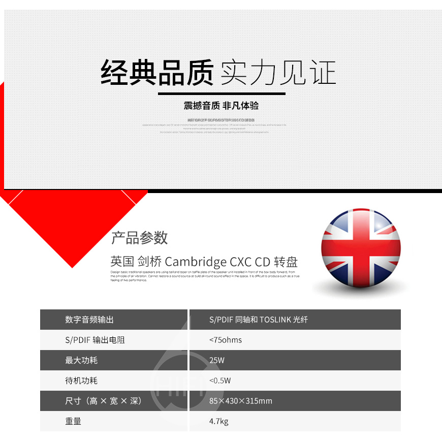 劍橋CXC,Cambridge CXC,劍橋CD轉盤