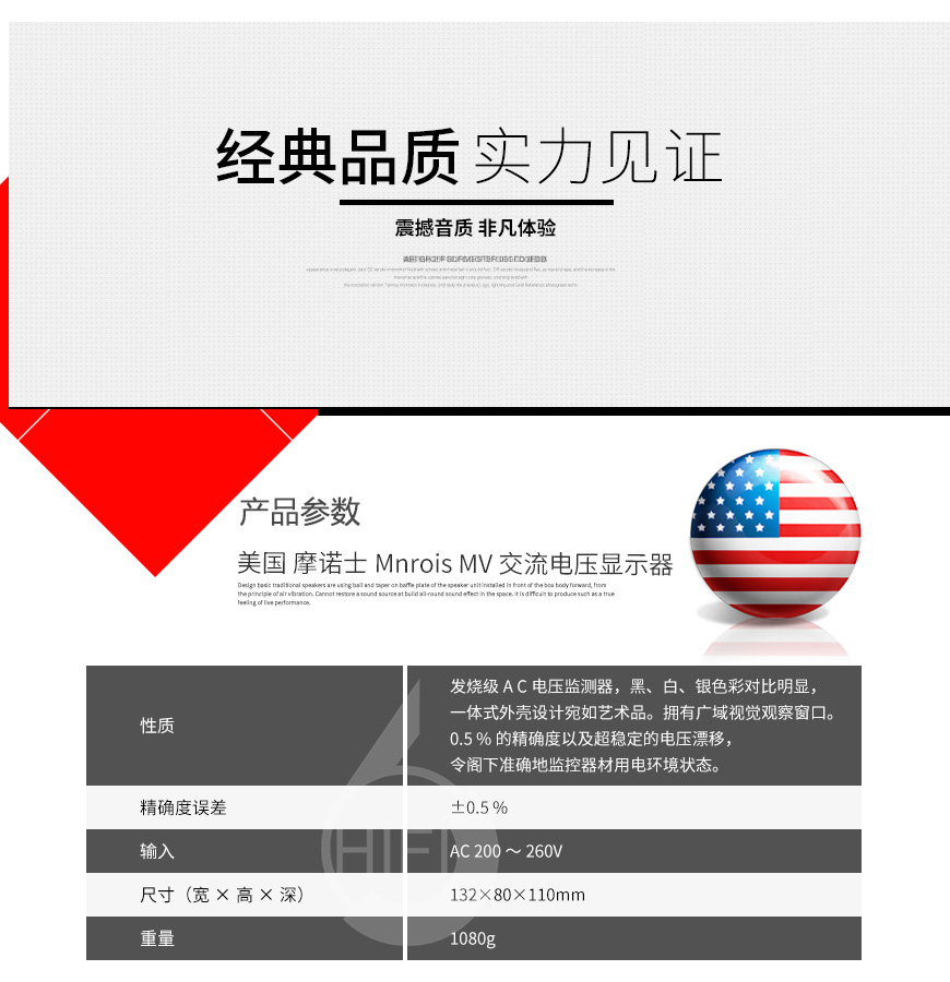 Mnrois MV,摩諾士 電壓顯示器