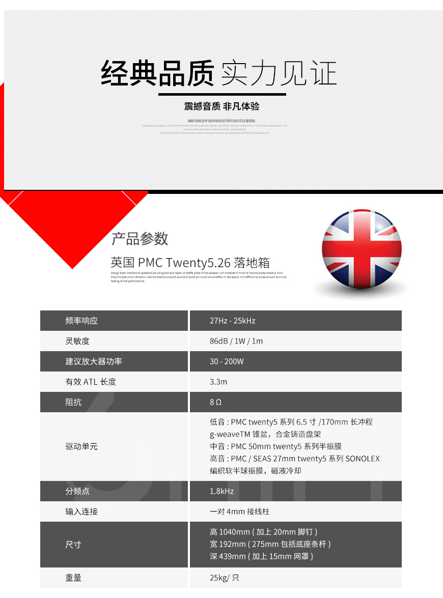PMC Twenty5.26,PMC 落地箱,PMC 音箱