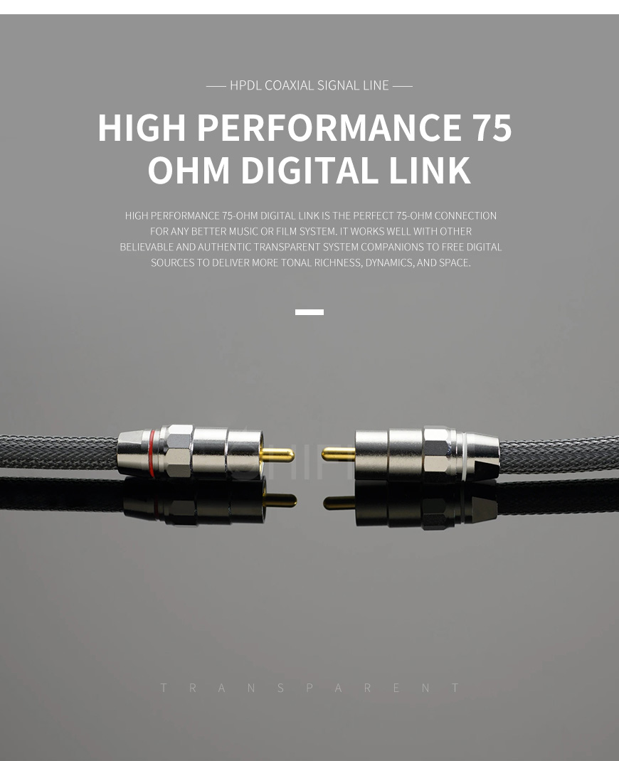美國 Transparent 天仙配 High Performance 75 Ohm Digital Link HPDL同軸信號線 數碼線