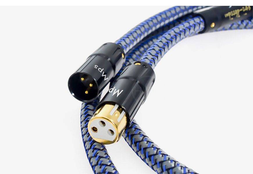 臺灣,MPS,SGP-248XLR,黃銅鍍金,3μ插頭,6N單晶方芯銅,鍍銀線,XLR平衡線
